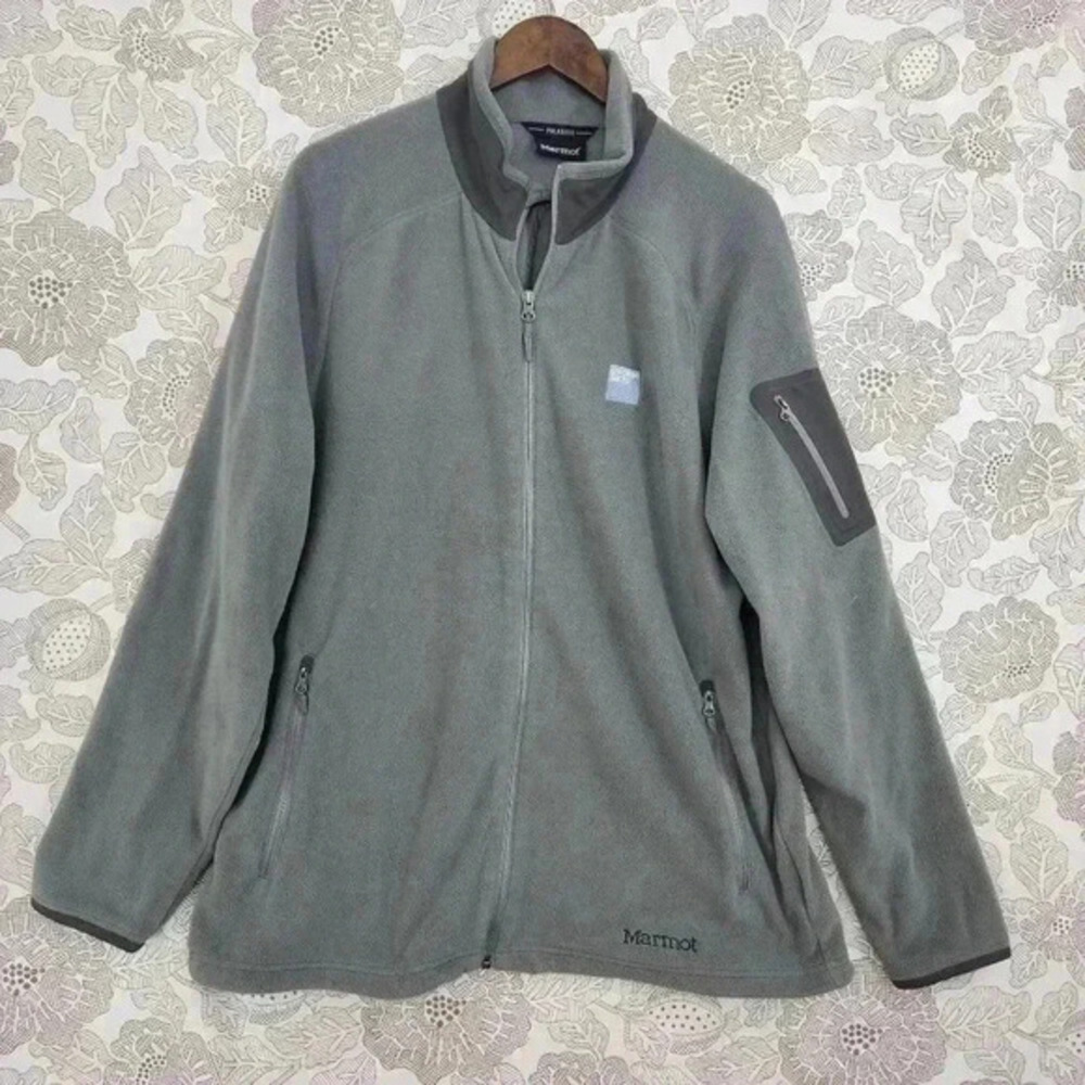 Marmot Mens Polartec Full-Zip‎ Fleece Jacket Gray L